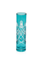 ELSA CRYSTAL Bohemia Lunaria Small Vase Azur