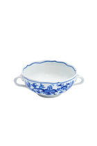 CESKY PORCELAN DUBİ 1860 Cibulak 2 Kulplu Corba Kasesi Mavi