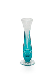 ELSA CRYSTAL Bohemia Lunaria Küçük Vazo Azur