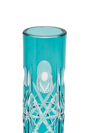 ELSA CRYSTAL Bohemia Lunaria Small Vase Azur