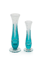 ELSA CRYSTAL Bohemia Lunaria Küçük Vazo Azur