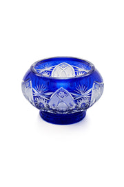 ELSA CRYSTAL Bohemia Lunaria Küçük Tabak Mavi
