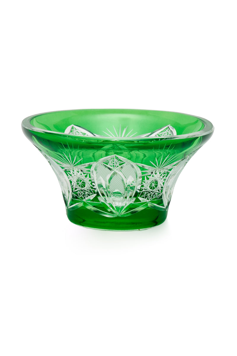 ELSA CRYSTAL Bohemia Lunaria Küçük Kase Yeşil
