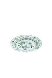 CESKY PORCELAN DUBİ 1860 Cibulak Geniş Kenarlı Düz Servis Tabağı Yeşil