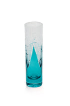 ELSA CRYSTAL Bohemia Lunaria Small Vase Azur