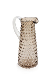 ELSA CRYSTAL Bohemia Lunaria Jug Gray