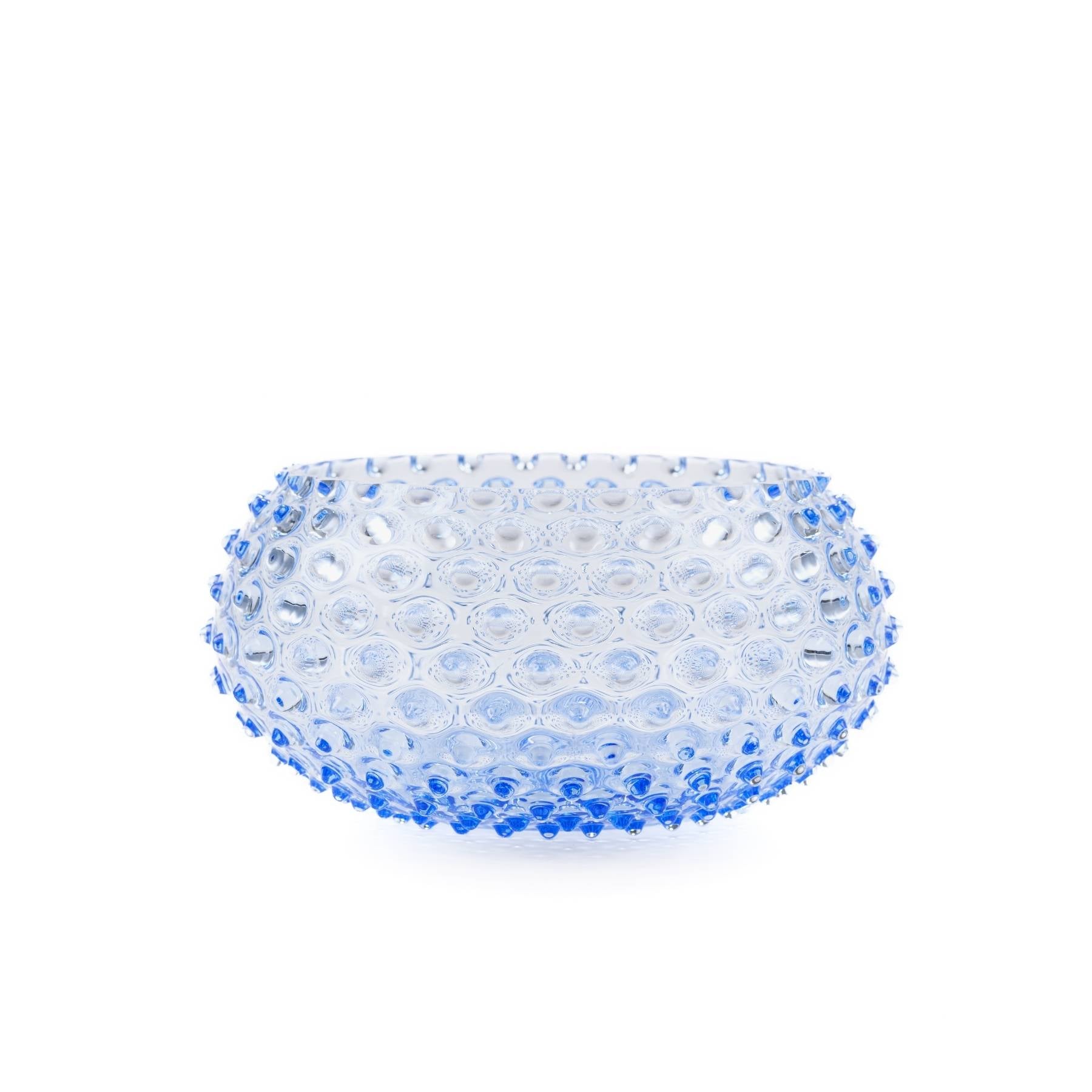 Elsa Crystal Bubble Hobnail Tapas Bowl, Light Blue, 23 cm