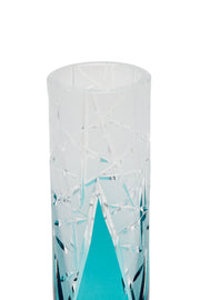 ELSA CRYSTAL Bohemia Lunaria Small Vase Azur