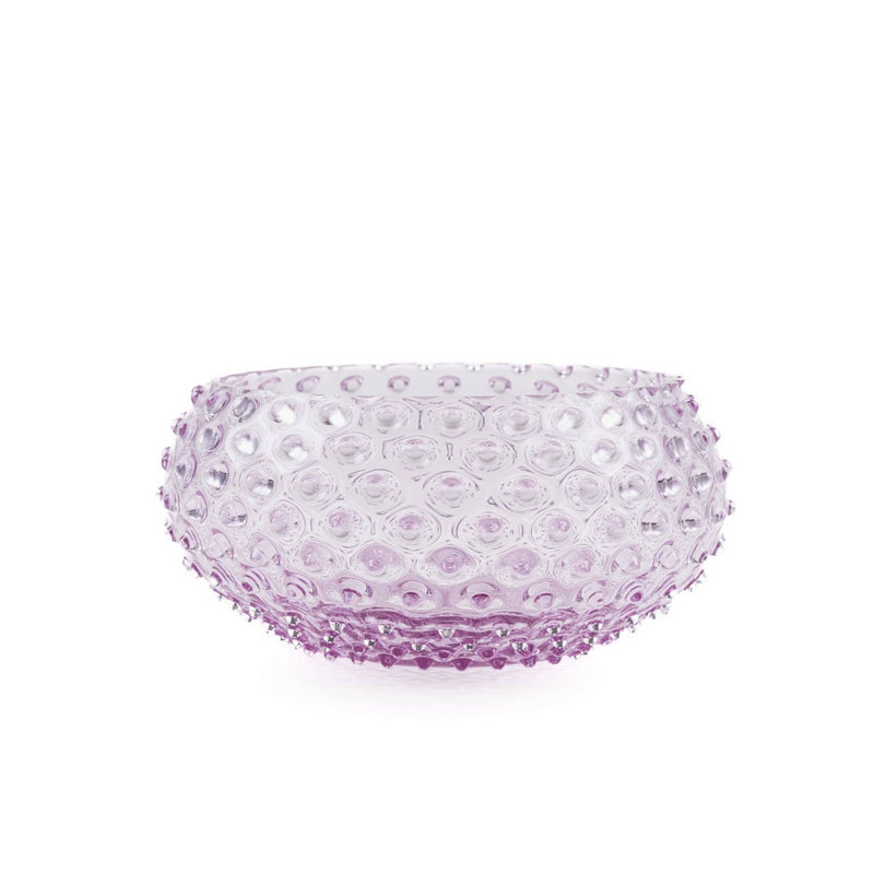Elsa Crystal Bubble Hobnail Tapas, Kase, Lilla, 23 cm