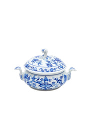 CESKY PORCELAN DUBI 1860 Cibulak Round Soup Pot Blue