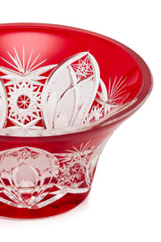 ELSA CRYSTAL Bohemia Lunaria Küçük Vazo Kırmızı