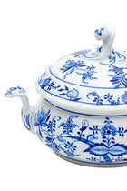 CESKY PORCELAN DUBI 1860 Cibulak Round Soup Pot Blue