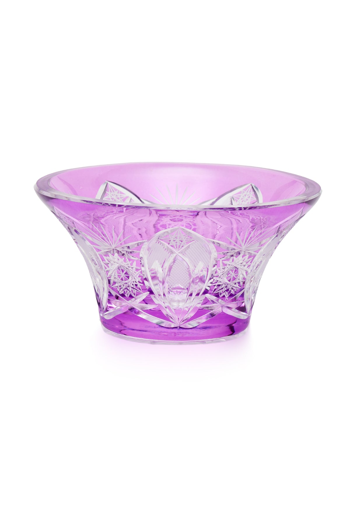 ELSA CRYSTAL Bohemia Lunaria Small Vase Lilac