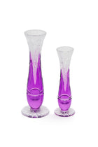 ELSA CRYSTAL Bohemia Lunaria Küçük Vazo Eflatun
