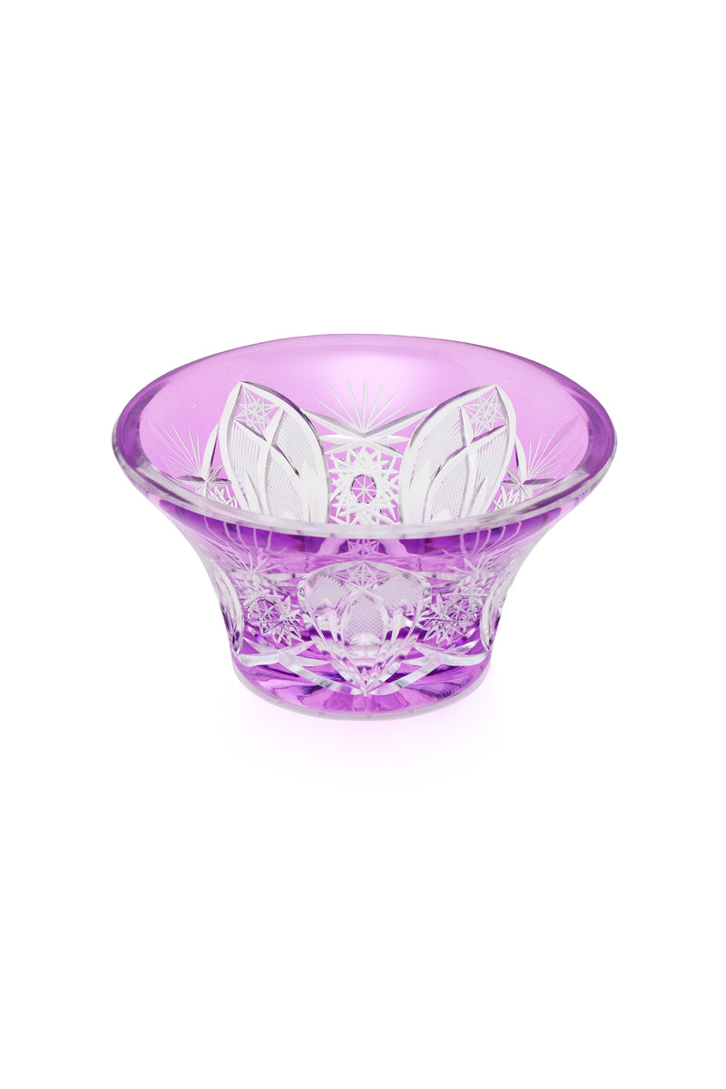 ELSA CRYSTAL Bohemia Lunaria Küçük Vazo Eflatun