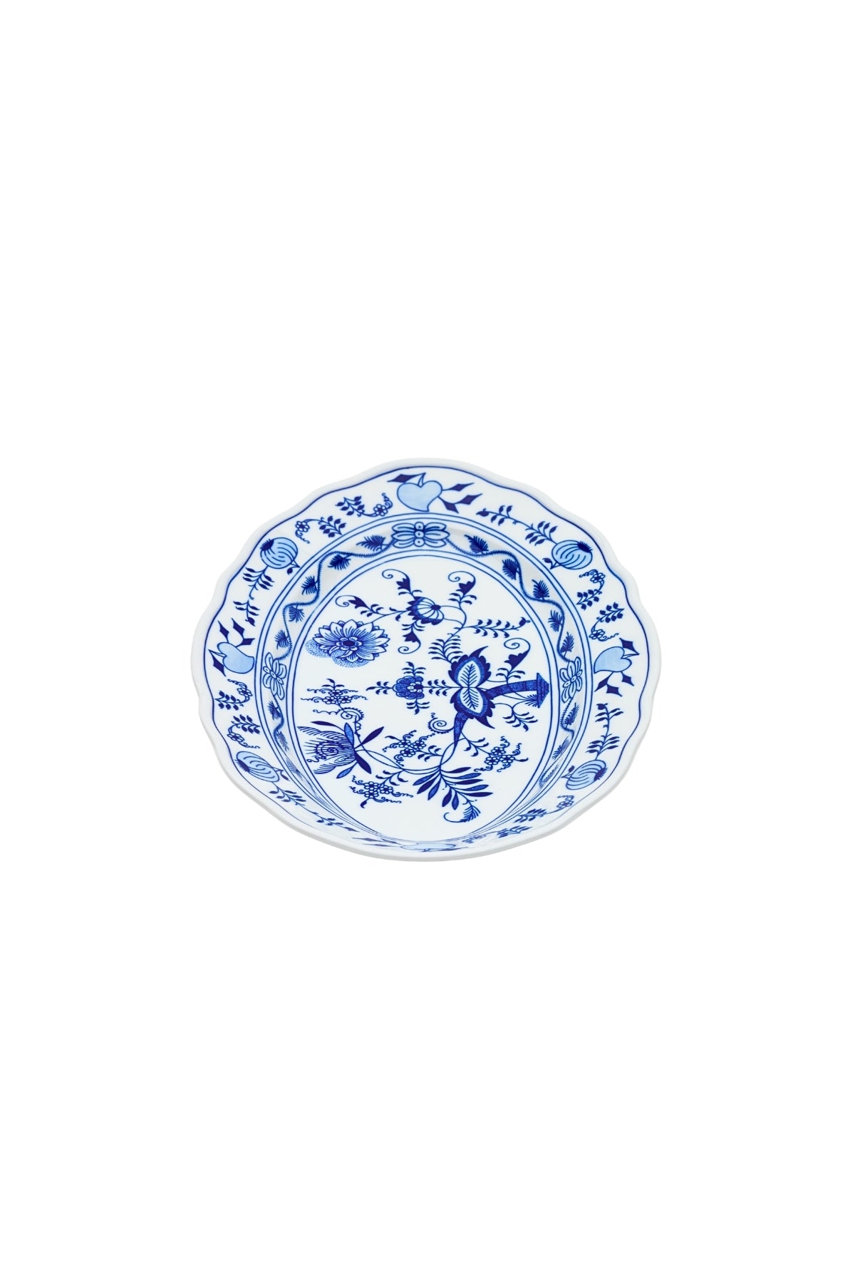CESKY PORCELAN DUBİ 1860 Cibulak Oval Sunum Tabağı Mavi