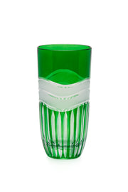 ELSA CRYSTAL Bohemia Aurora Orbit Meşrubat Bardağı Yeşil Renk