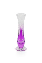ELSA CRYSTAL Bohemia Lunaria Küçük Vazo Eflatun