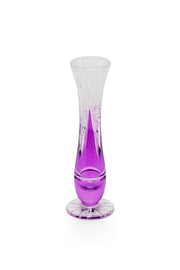 ELSA CRYSTAL Bohemia Lunaria Küçük Vazo Eflatun