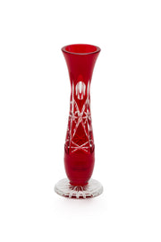 ELSA CRYSTAL Bohemia Lunaria büyük Vazo Kırmızı