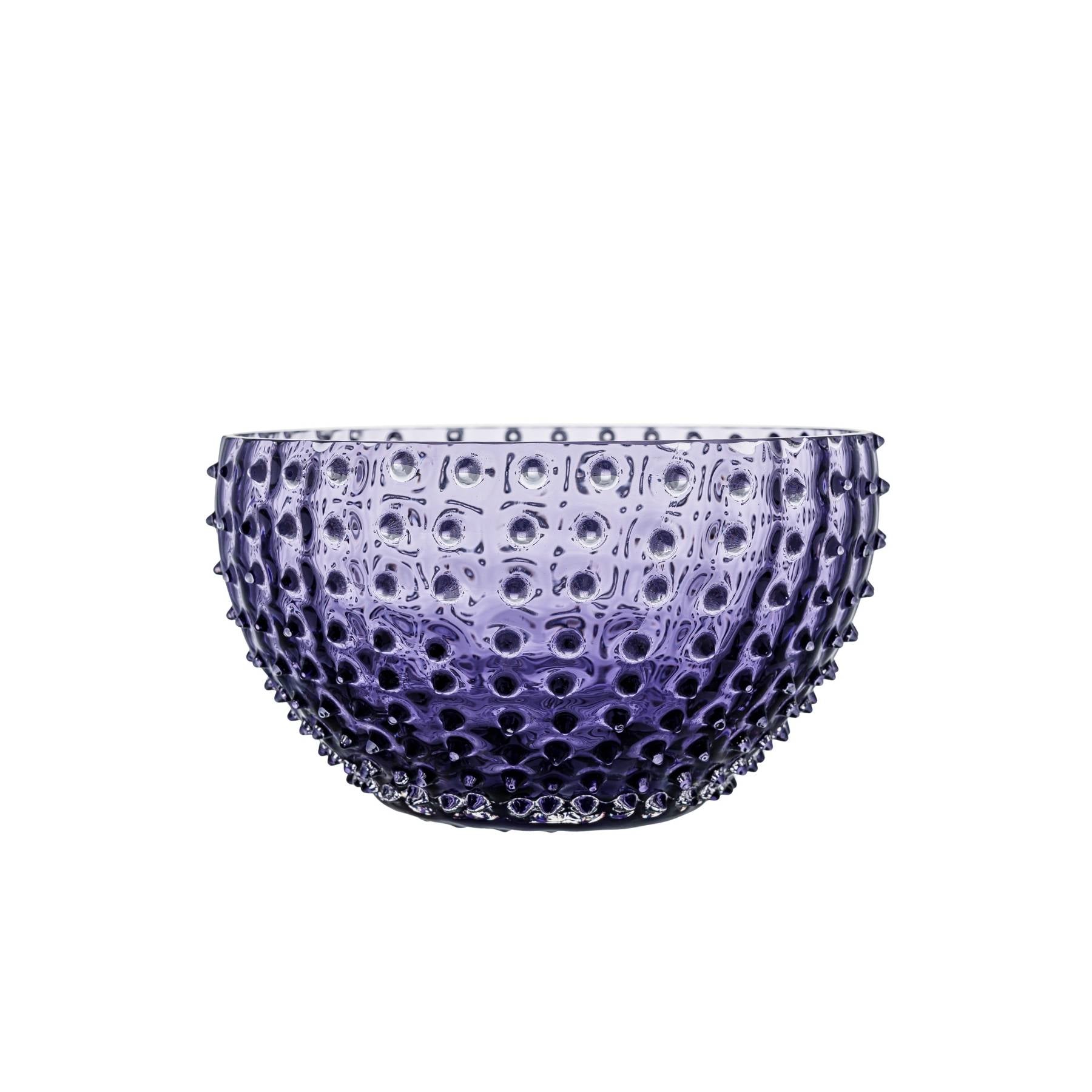 Elsa Crystal Bubble Hobnail Large Bowl, Indigo, 24 cm