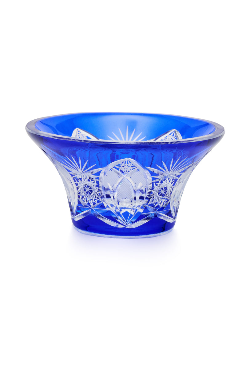 ELSA CRYSTAL Bohemia Lunaria Küçük Tabak Mavi