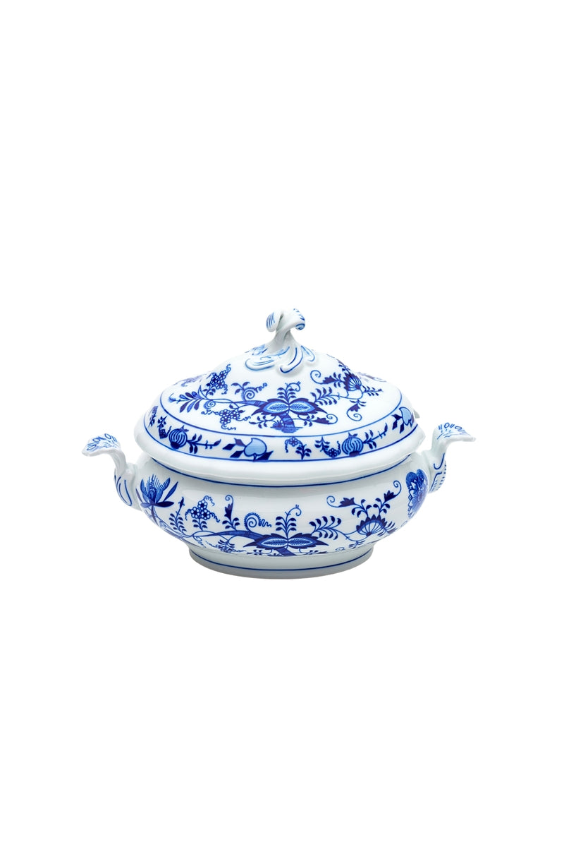CESKY PORCELAN DUBİ 1860 Cibulak Çorba Tenceresi Mavi