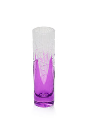 ELSA CRYSTAL Bohemia Lunaria Küçük Vazo Eflatun