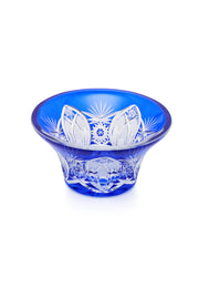 ELSA CRYSTAL Bohemia Lunaria Küçük Tabak Mavi