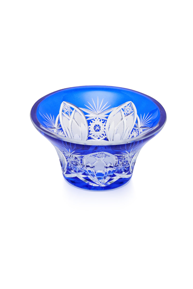 ELSA CRYSTAL Bohemia Lunaria Küçük Tabak Mavi