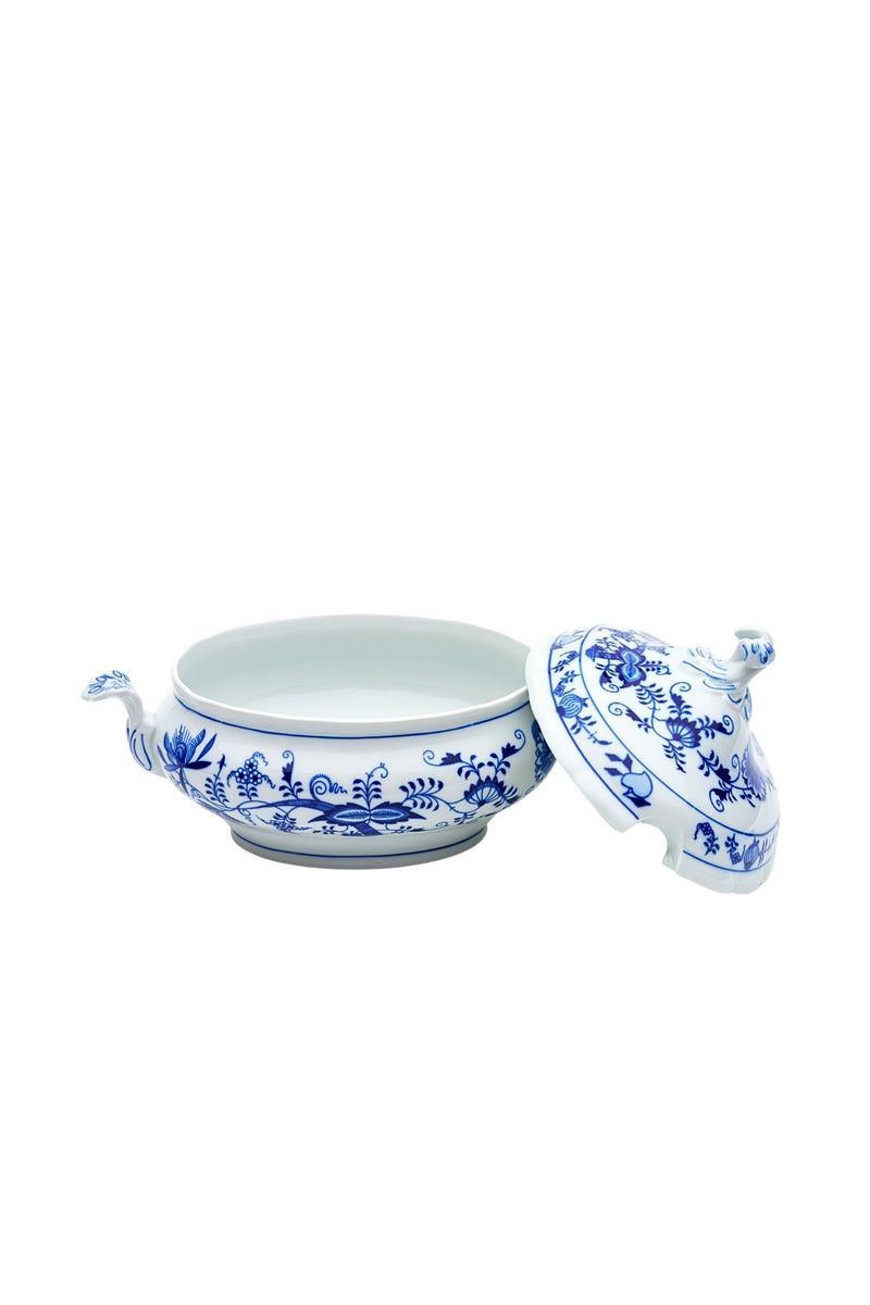 CESKY PORCELAN DUBİ 1860 Cibulak Çorba Tenceresi Mavi