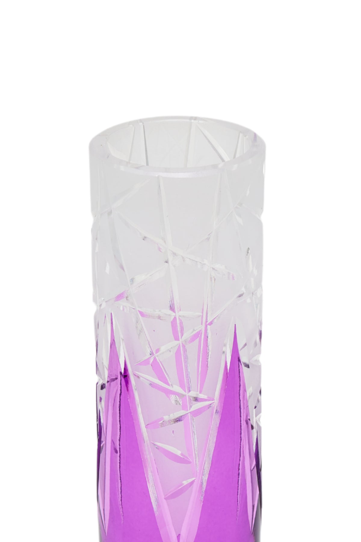 ELSA CRYSTAL Bohemia Lunaria Küçük Vazo Eflatun