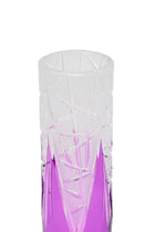 ELSA CRYSTAL Bohemia Lunaria Küçük Vazo Eflatun