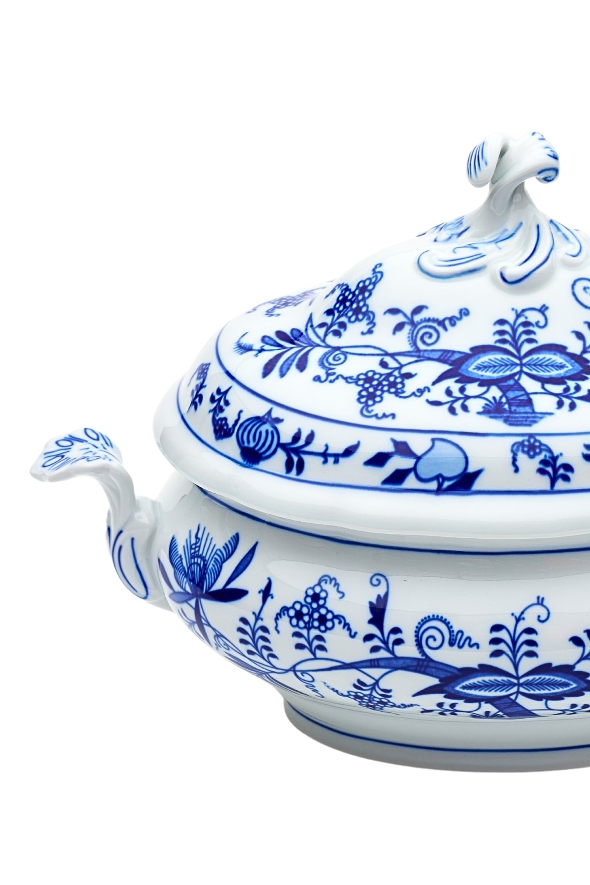 CESKY PORCELAN DUBİ 1860 Cibulak Çorba Tenceresi Mavi