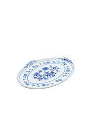 CESKY PORCELAN DUBİ 1860 Cibulak Oval Tepsi Mavi