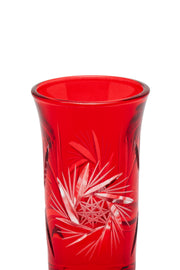 ELSA CRYSTAL Bohemia Alya Kahve Yanı Bardağı Kırmızı