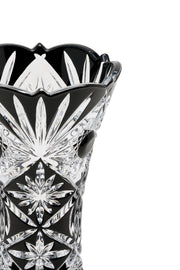ELSA CRYSTAL Bohemia Maravelle Açık Ağız Büyük Vazo Siyah