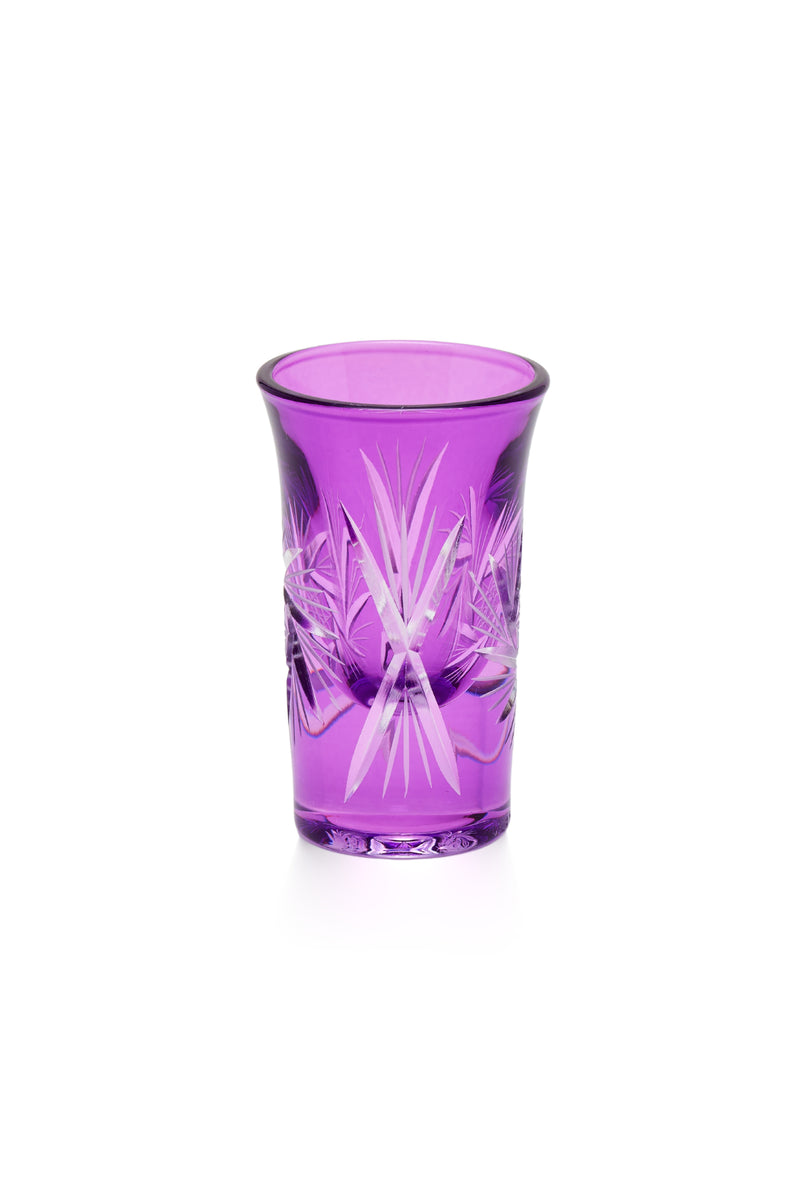 ELSA CRYSTAL Bohemia Alya Kahve Yanı Bardağı Mor