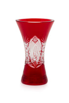 ELSA CRYSTAL Bohemia Lunaria Küçük Vazo Kırmızı