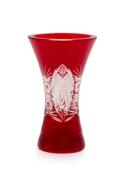 ELSA CRYSTAL Bohemia Lunaria Küçük Vazo Kırmızı