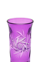 ELSA CRYSTAL Bohemia Alya Kahve Yanı Bardağı Mor