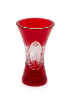ELSA CRYSTAL Bohemia Lunaria Küçük Vazo Kırmızı