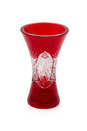 ELSA CRYSTAL Bohemia Lunaria Küçük Vazo Kırmızı
