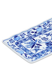 CESKY PORCELAN DUBİ 1860 Cibulak Kayık Tabak Mavi