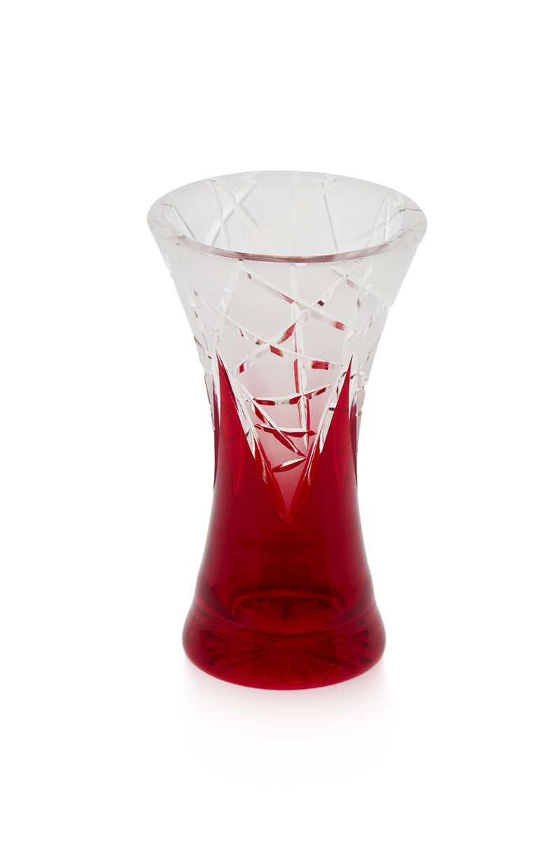 ELSA CRYSTAL Bohemia Lunaria Küçük Vazo Kırmızı