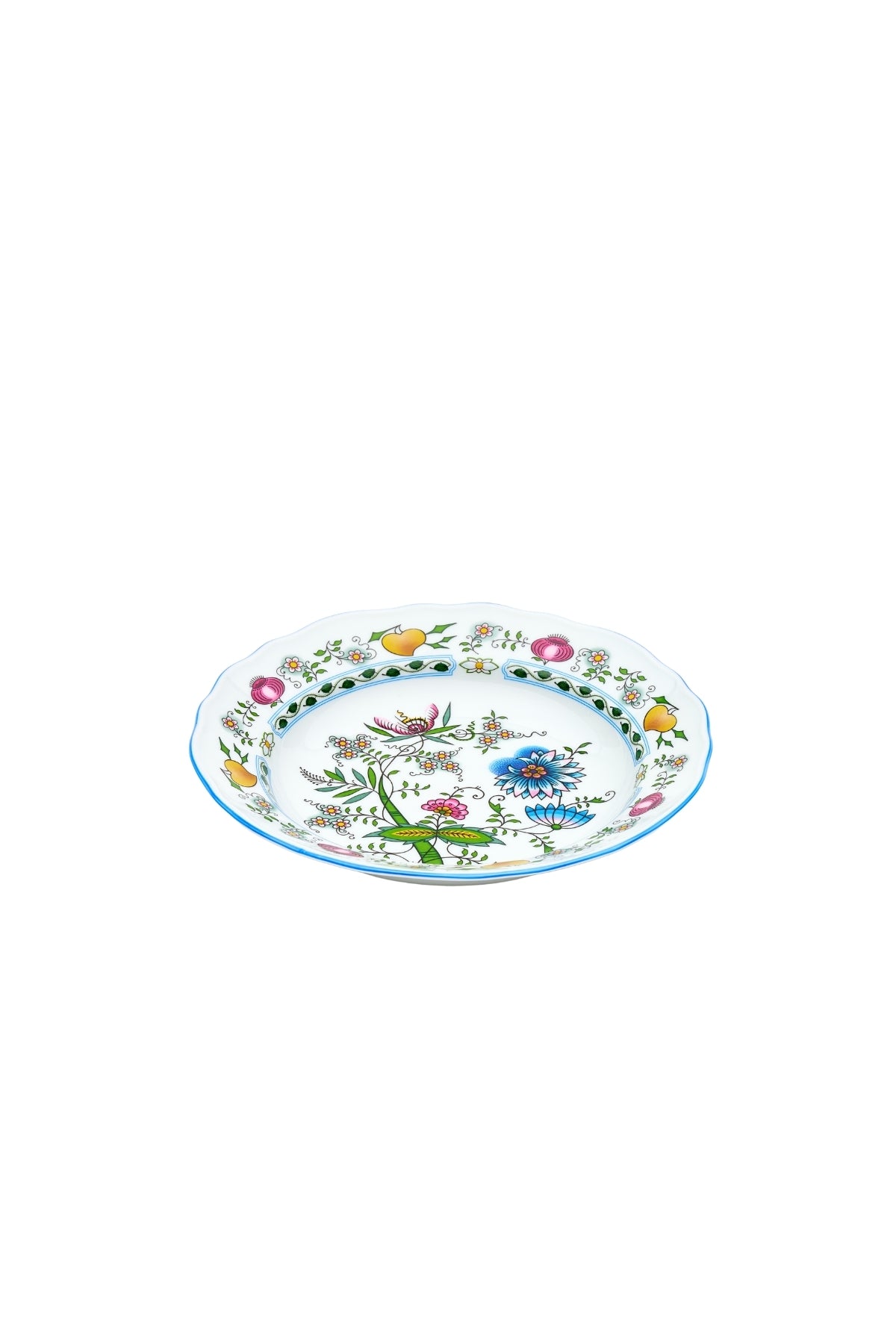 CESKY PORCELAN DUBİ 1860 Cibulak Tabak Renkli