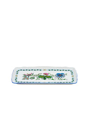 CESKY PORCELAN DUBI 1860 Cibulak Boat Plate Colored