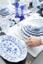 CESKY PORCELAN DUBİ 1860 Cibulak Büyük Servis Tabağı Mavi