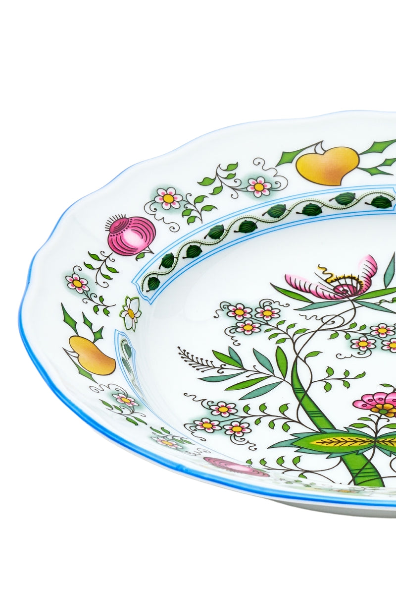 CESKY PORCELAN DUBİ 1860 Cibulak Tabak Renkli