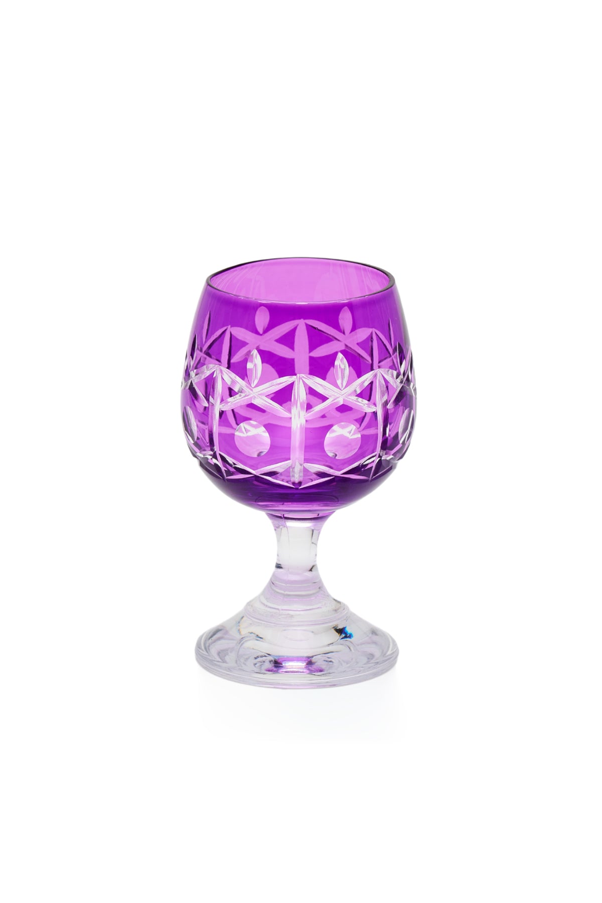ELSA CRYSTAL Bohemia Alya Kahve Yanı Bardağı Mor